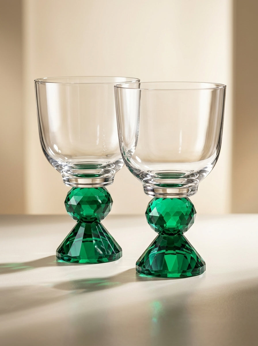 Christmas Classics – Emerald Emerald Lumi İkili Kristal Kadeh Seti