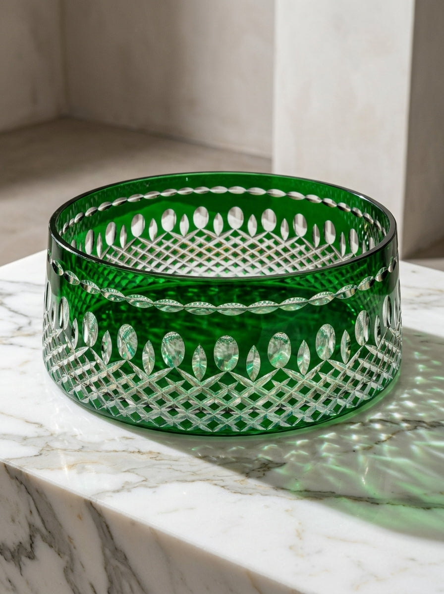 Emerald Imperial Yuvarlak Kristal Sunumluk