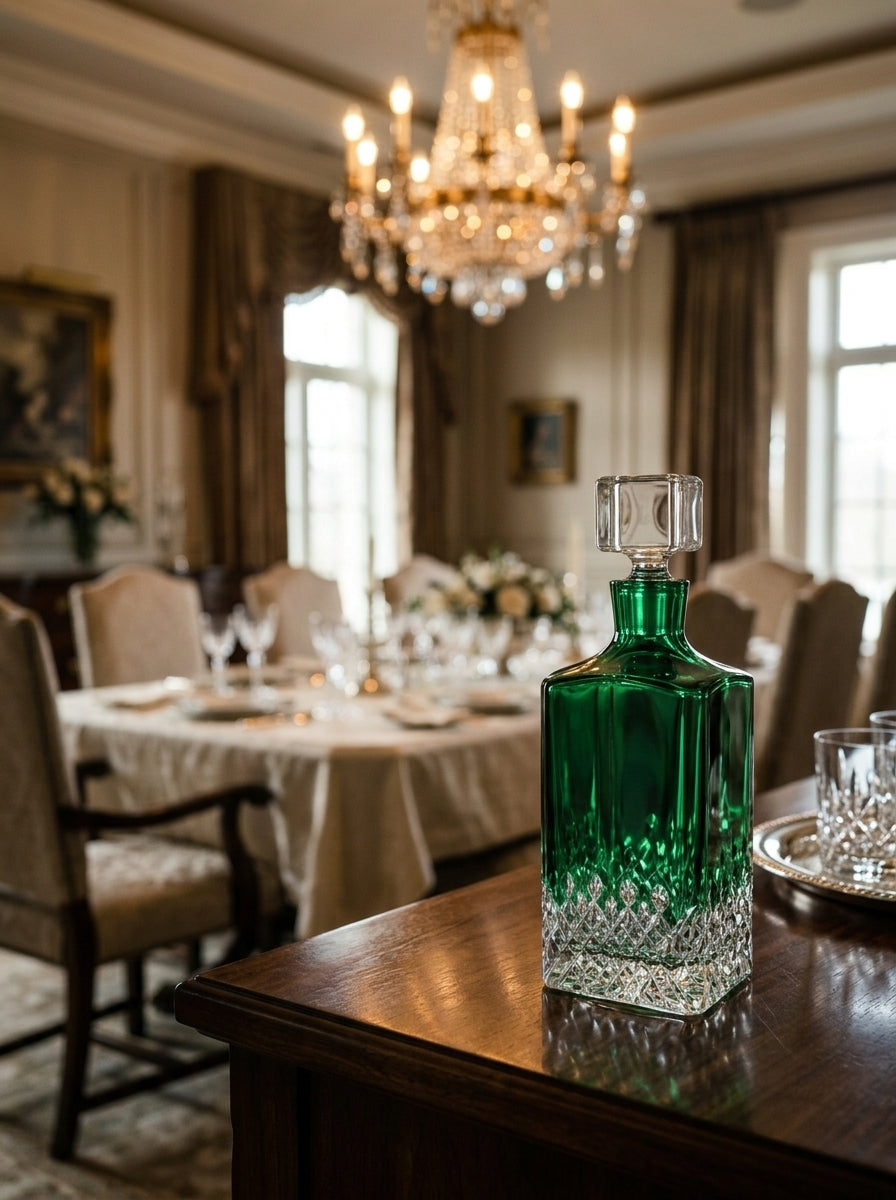 Emerald Royale Kare Kristal Şişe