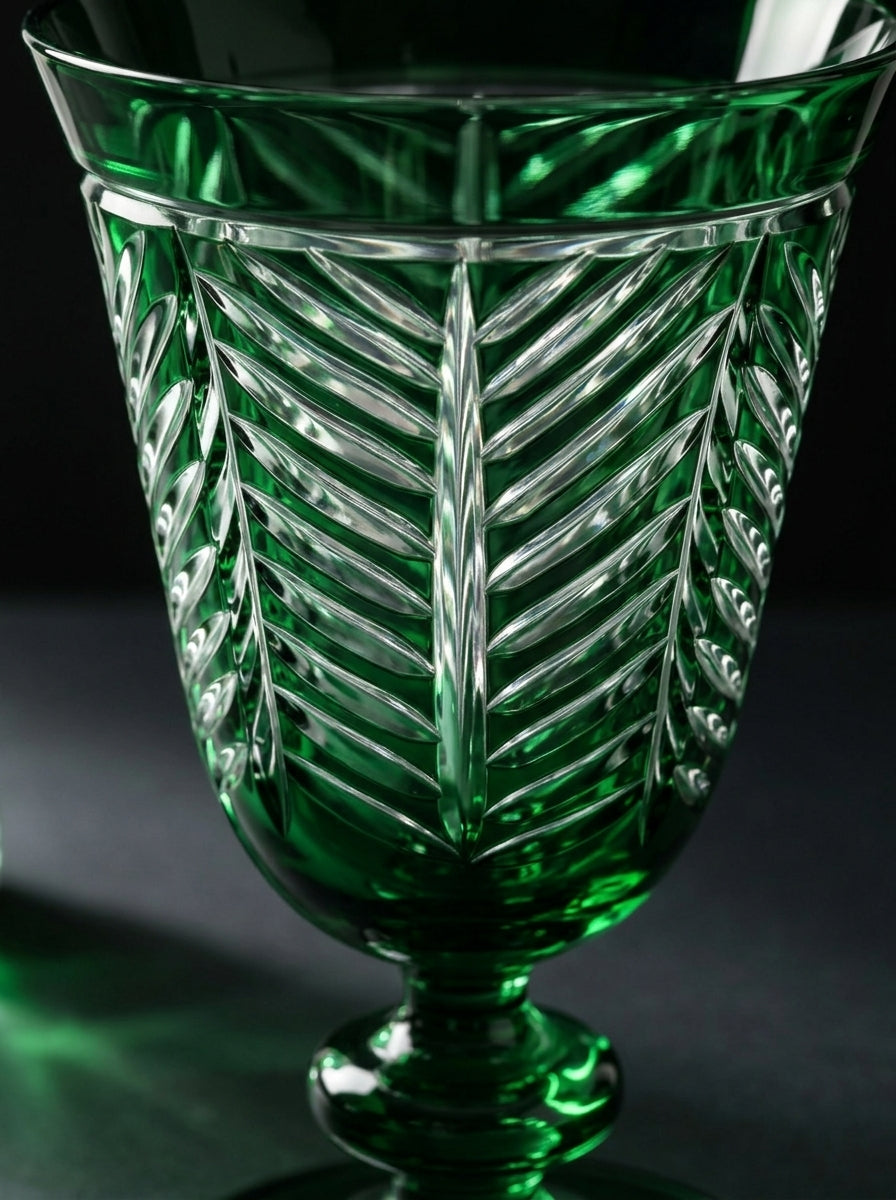 Riva Christmas Emerald Kristal Kadeh