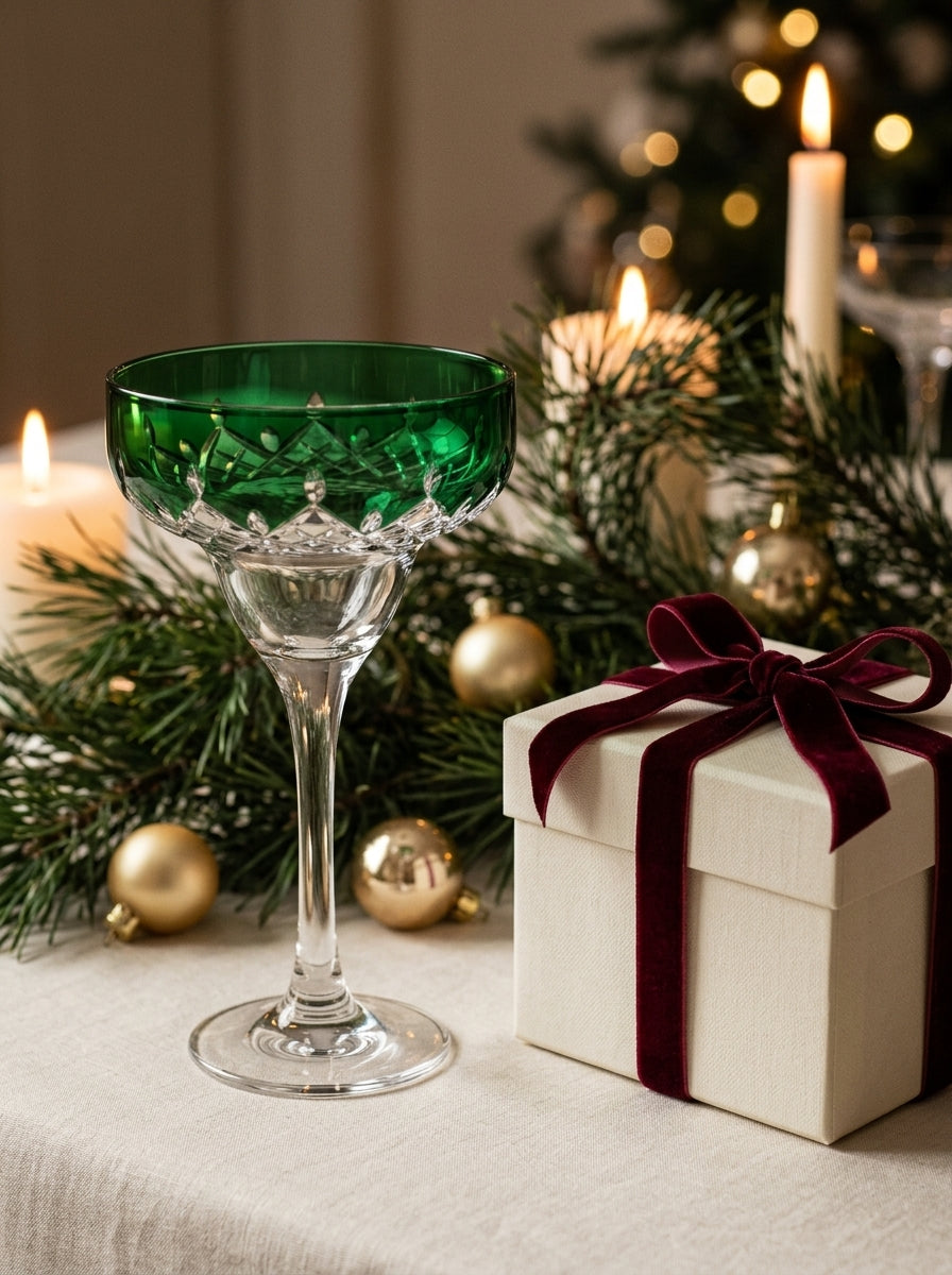 Celeste Emerald Cocktail Kadehi