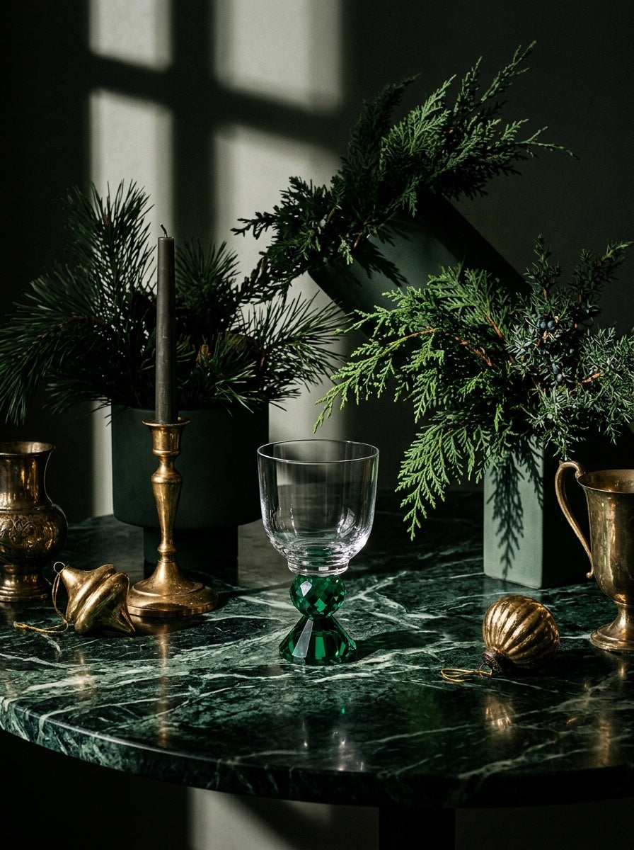 Emerald Emerald Lumi Coupe – New Year’s Crystal Glass