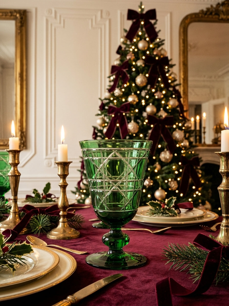 Vetro Christmas Emerald Kristal Kadeh