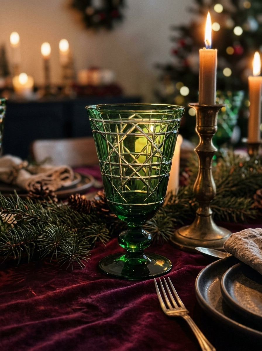 Vetro Christmas Emerald Kristal Kadeh