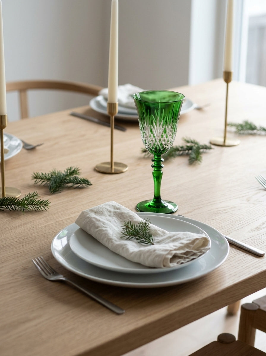 Astor Christmas Emerald Kristal Kadeh