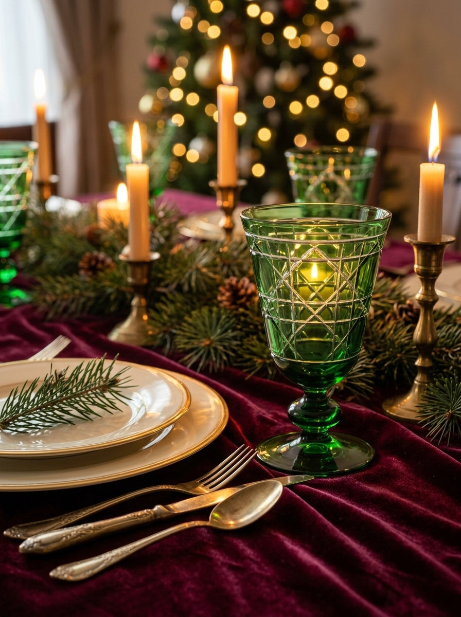 Vetro Christmas Emerald Kristal Kadeh