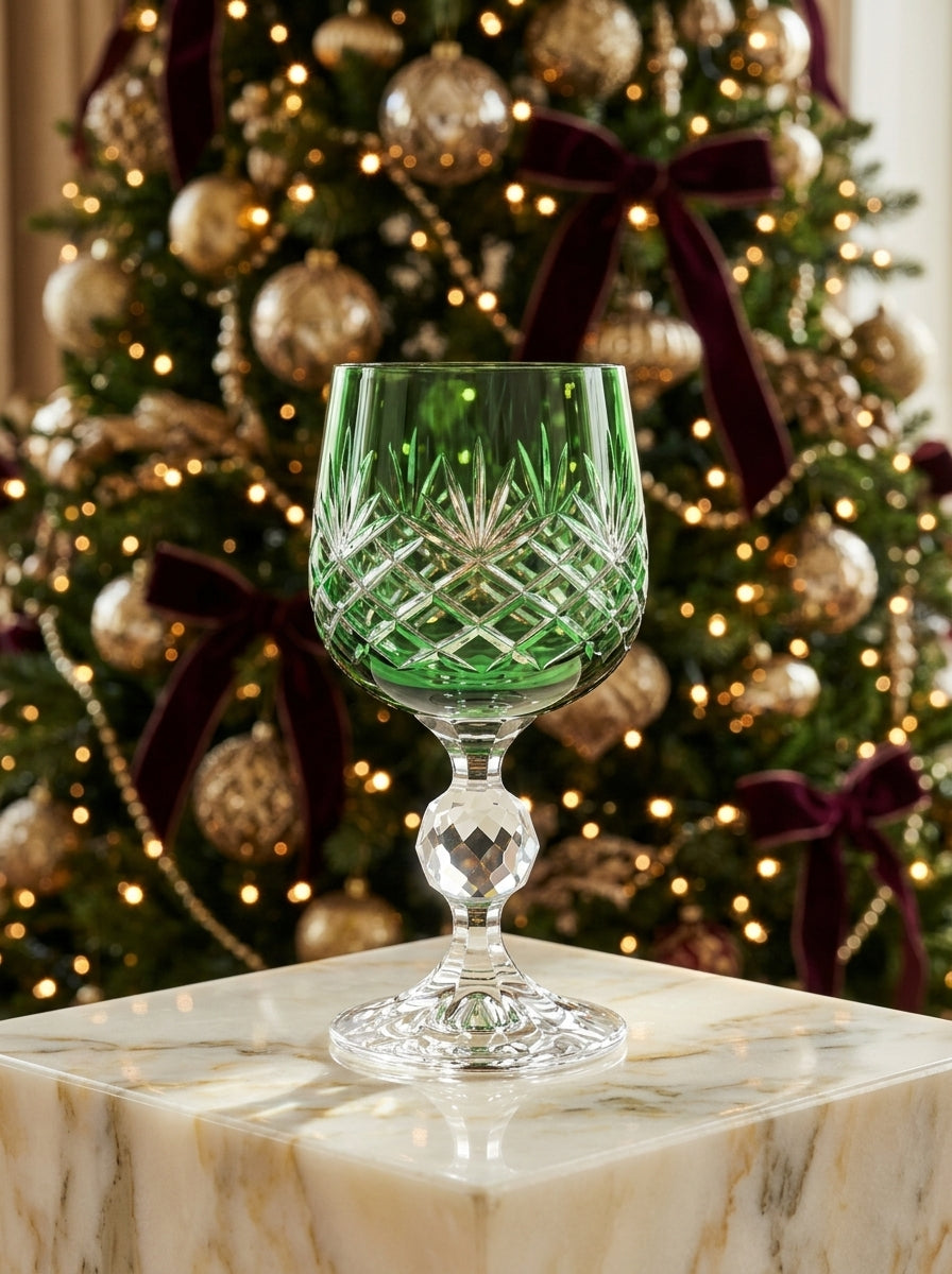 Eclat Christmas Emerald Kristal Kahve Yanı Su Bardağı