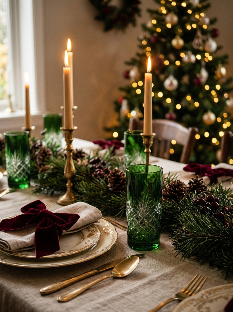 Astor Christmas Emerald Kristal Su Bardağı