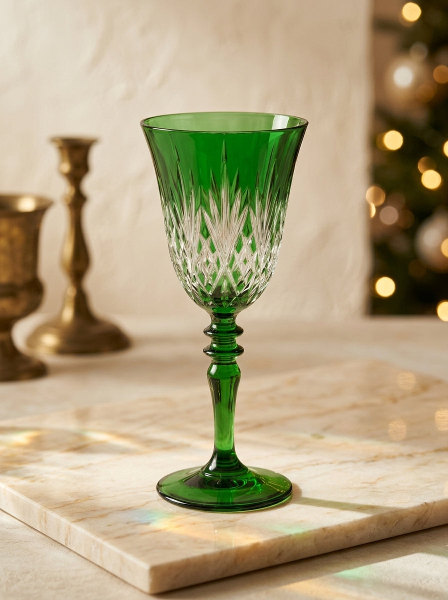 Astor Christmas Emerald Kristal Kadeh