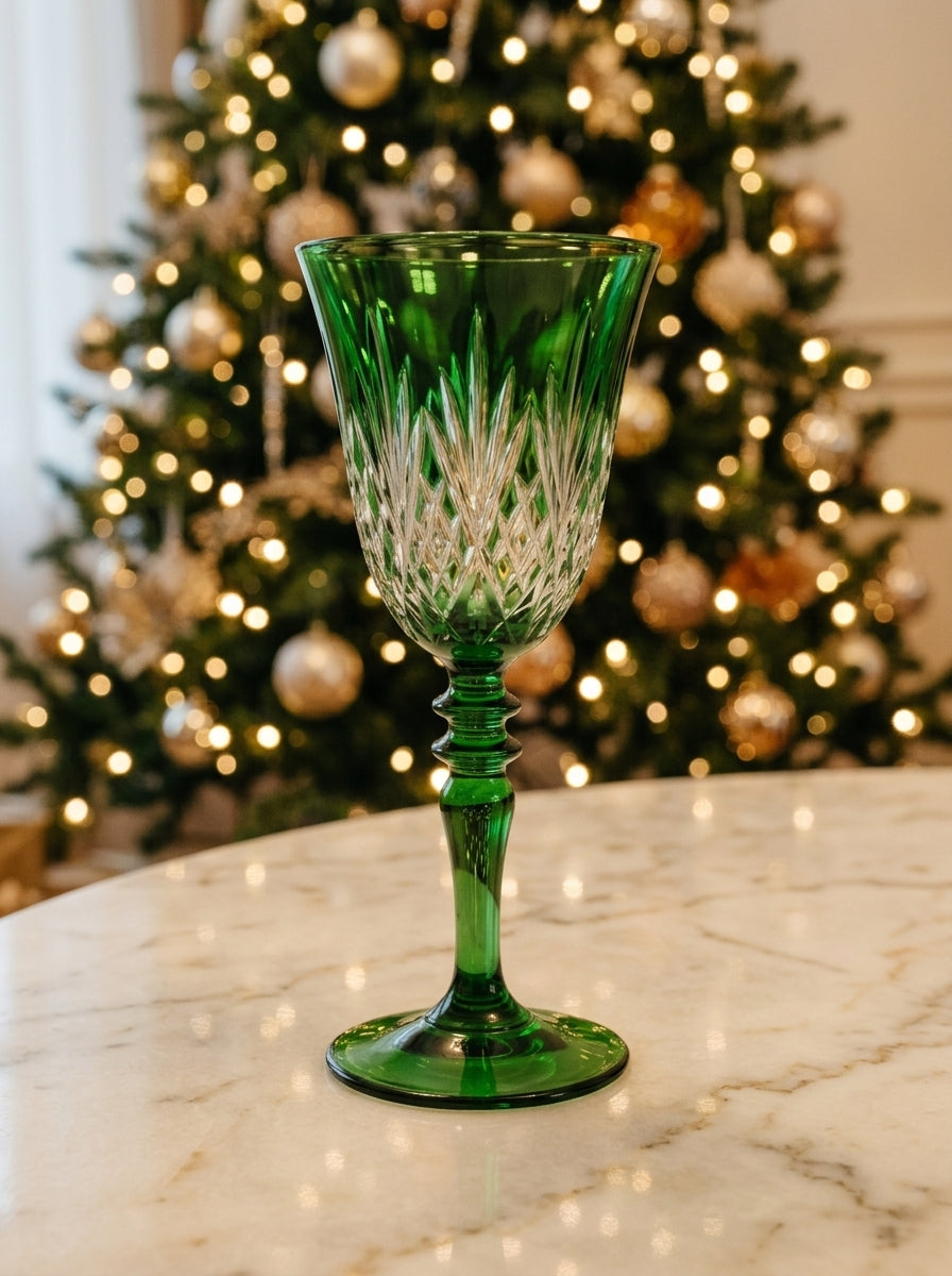 Astor Christmas Emerald Kristal Kadeh