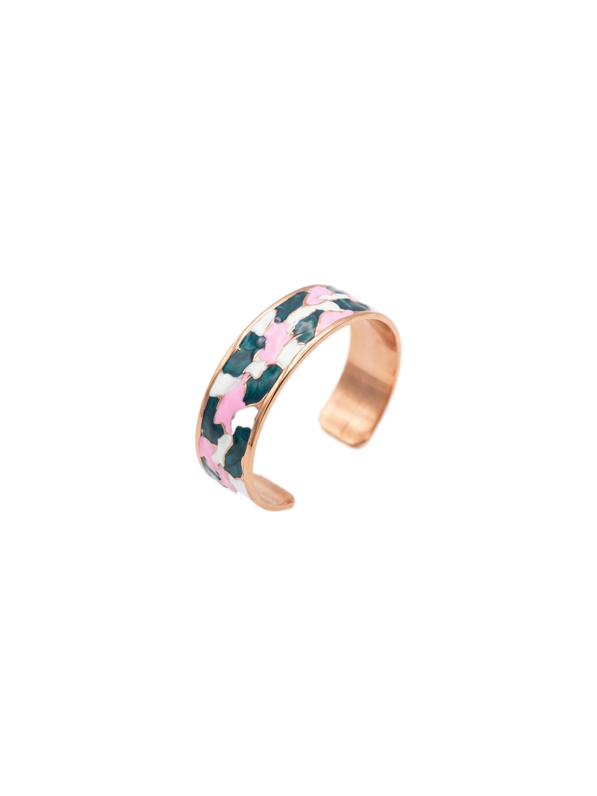 Enamel Bileklik- Green-Pink