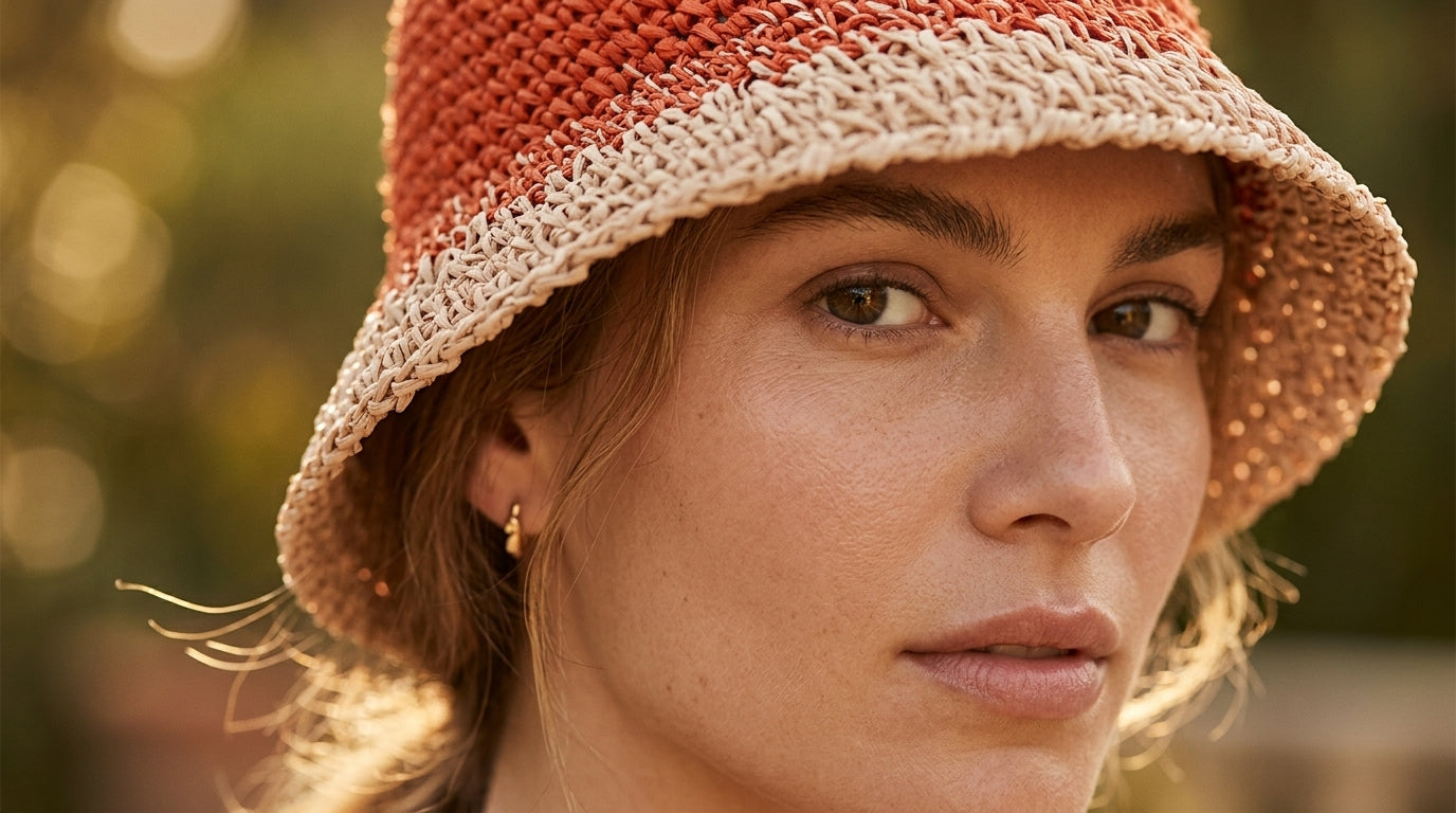 Coral Sunset Hat