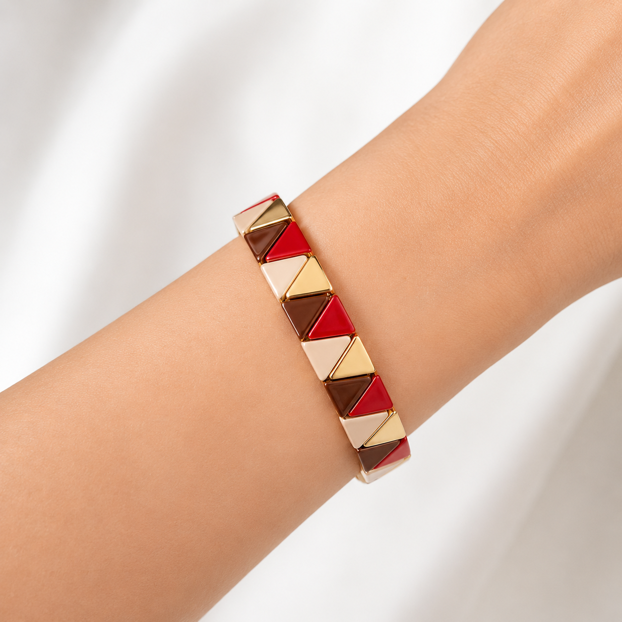 Crimson Mosaic Bileklik