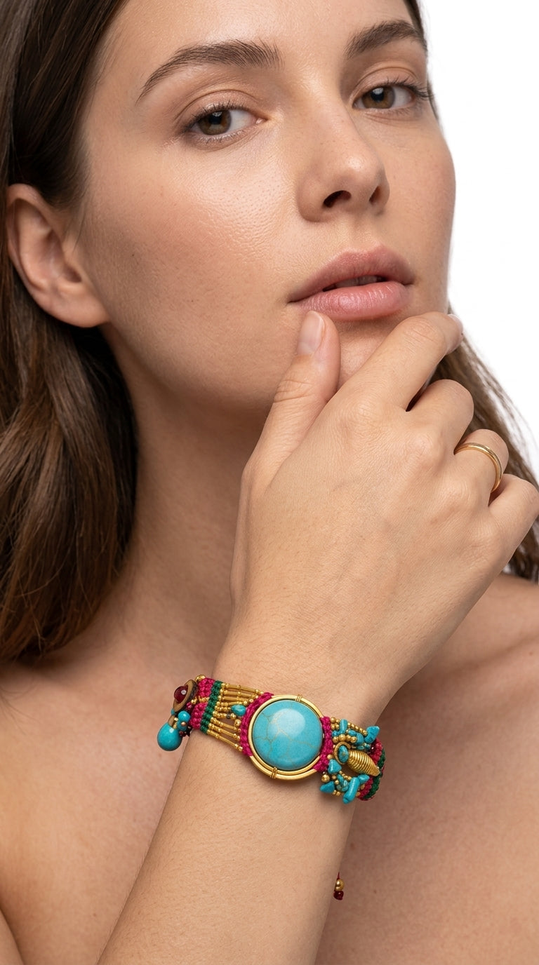 Nomad Aura Bracelet - Ember Red