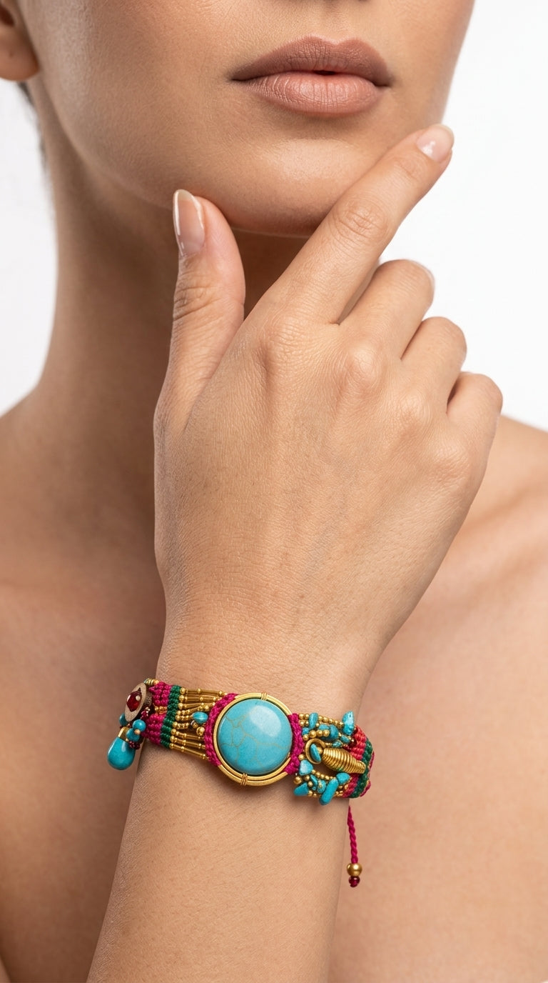 Nomad Aura Bracelet - Ember Red