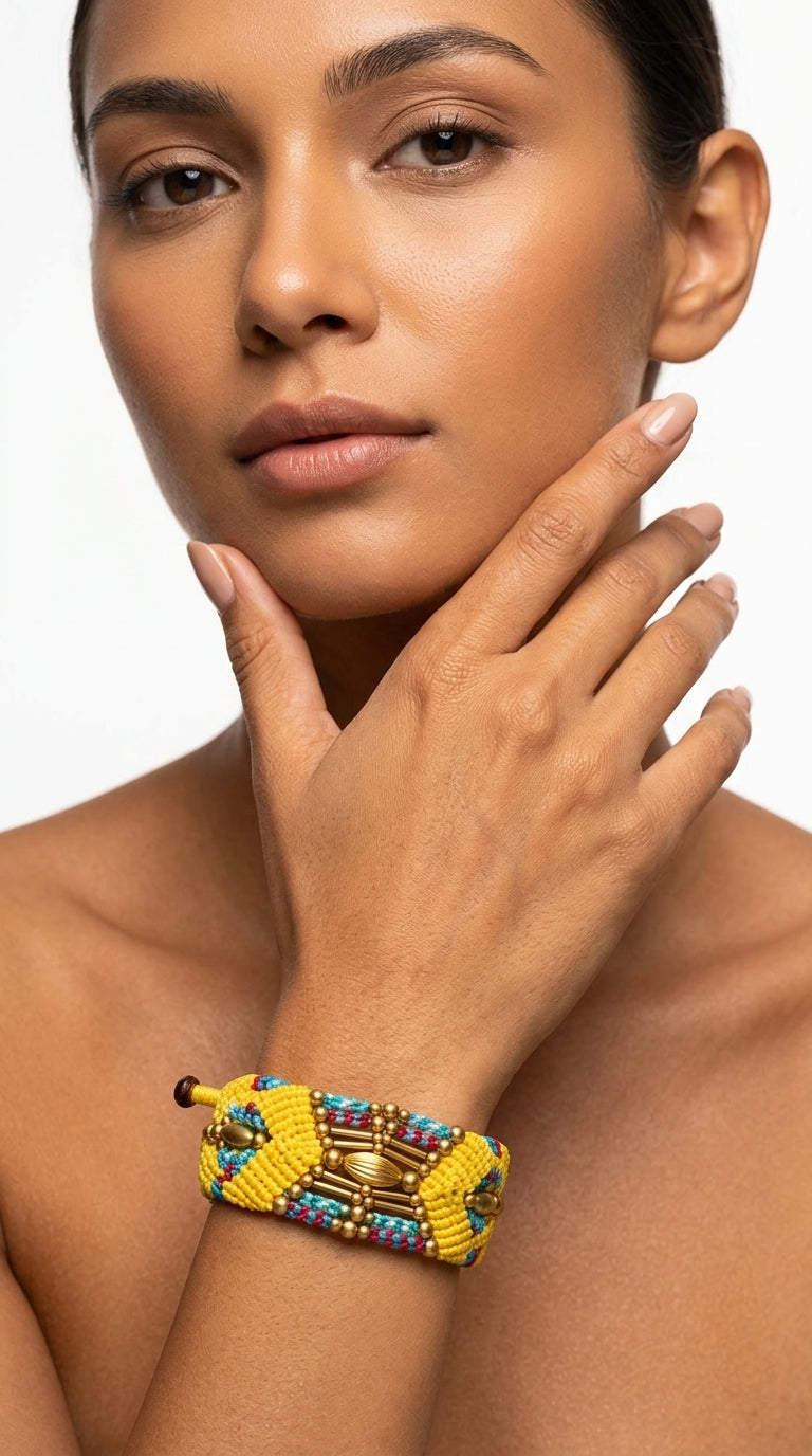 Nomad Relic Bracelet – Solar Gold