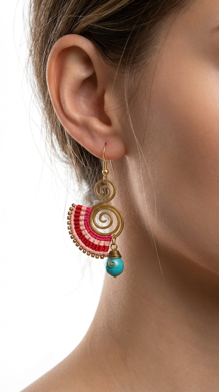 Nomad Arc Ember Earrings