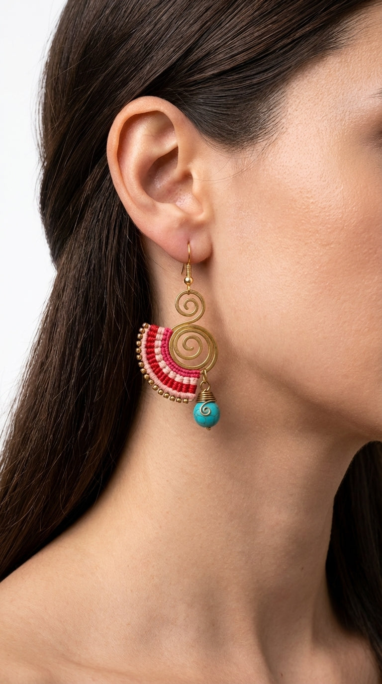 Nomad Arc Ember Earrings