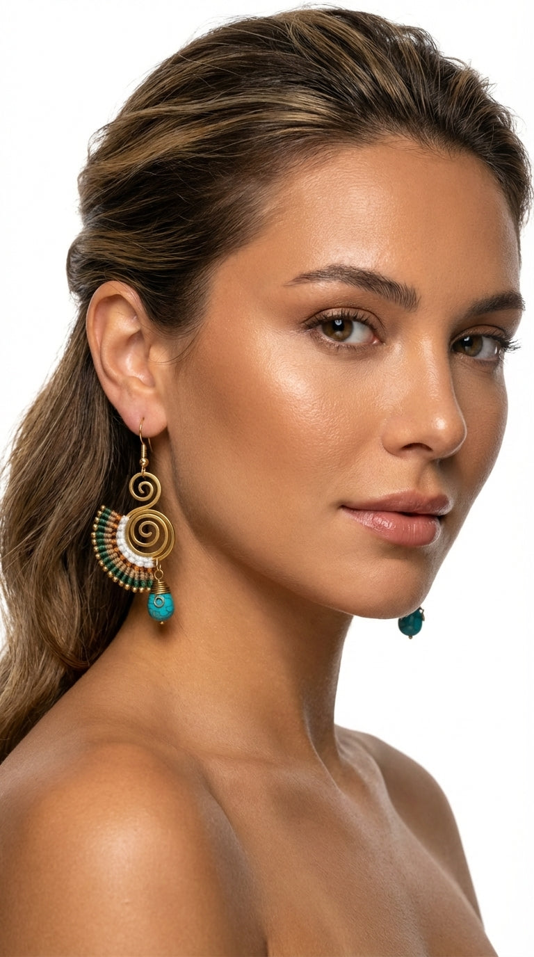 Nomad Arc Terra Earrings