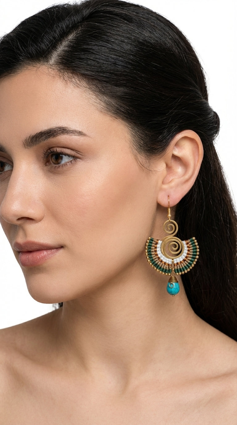 Nomad Arc Terra Earrings