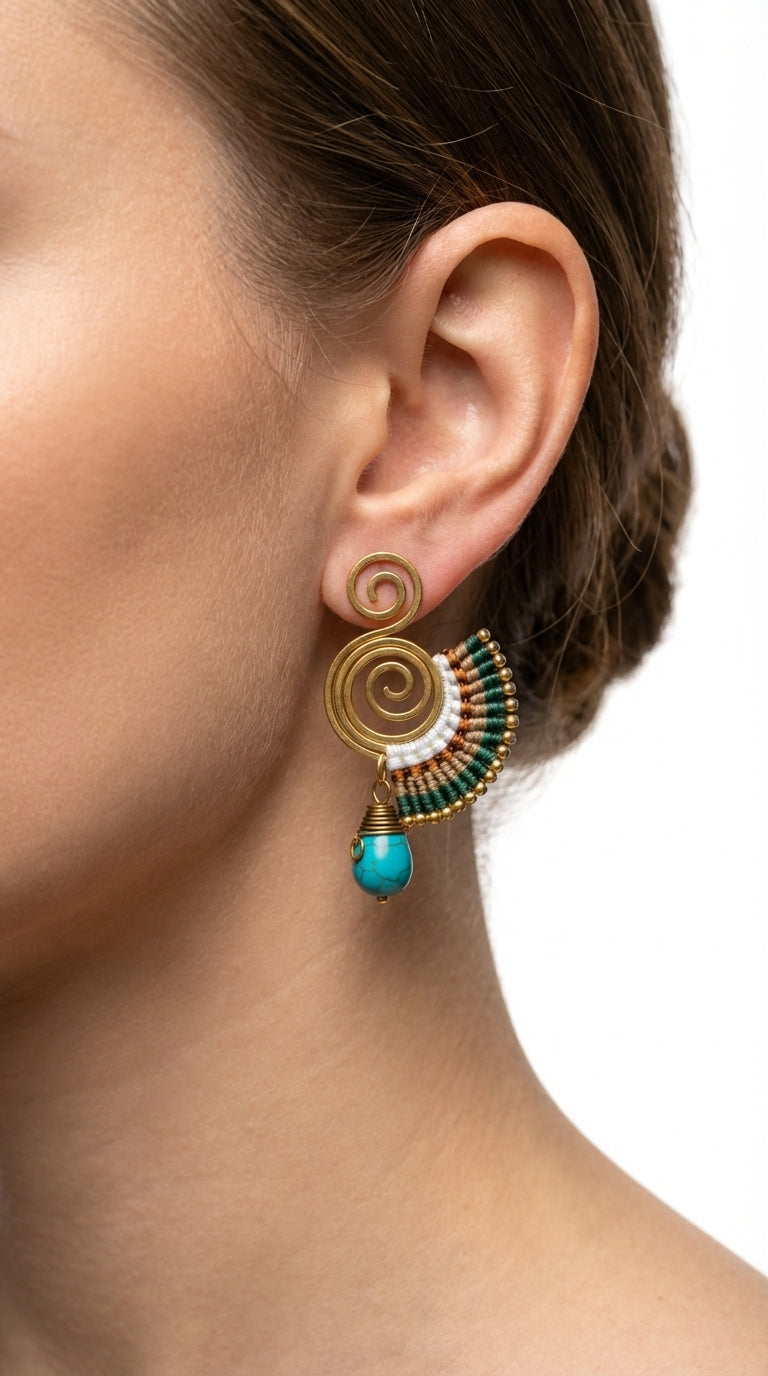 Nomad Arc Terra Earrings