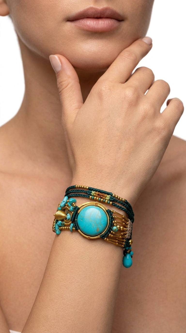 Nomad Aura Bracelet - Sage Green