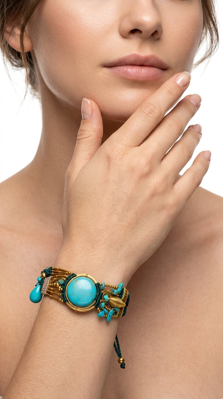 Nomad Aura Bracelet - Sage Green