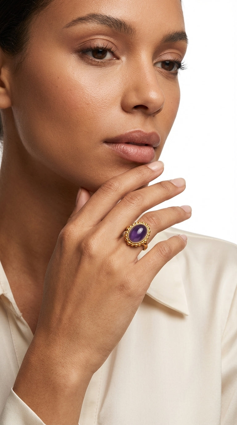 Nomad Amethyst Ring