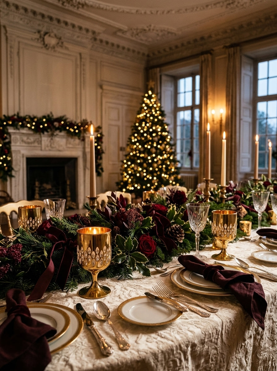 Christmas Classics – Eclat Nova Gold İkili Kristal Kadeh Seti