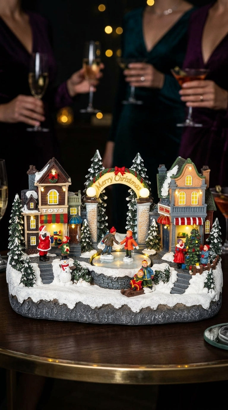 Christmas Ice Skating Village Işıklı &Hareketli Yılbaşı Köyü