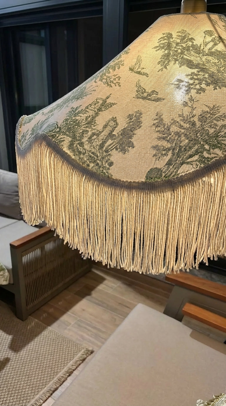 مصباح أرضي بورغندي من Toile