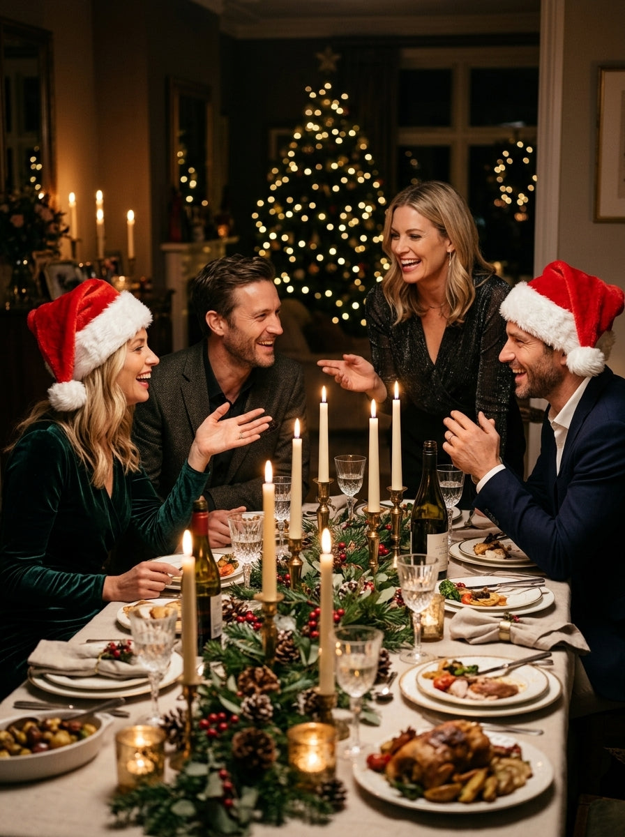 Klasik Noel Baba Yılbaşı Şapkası