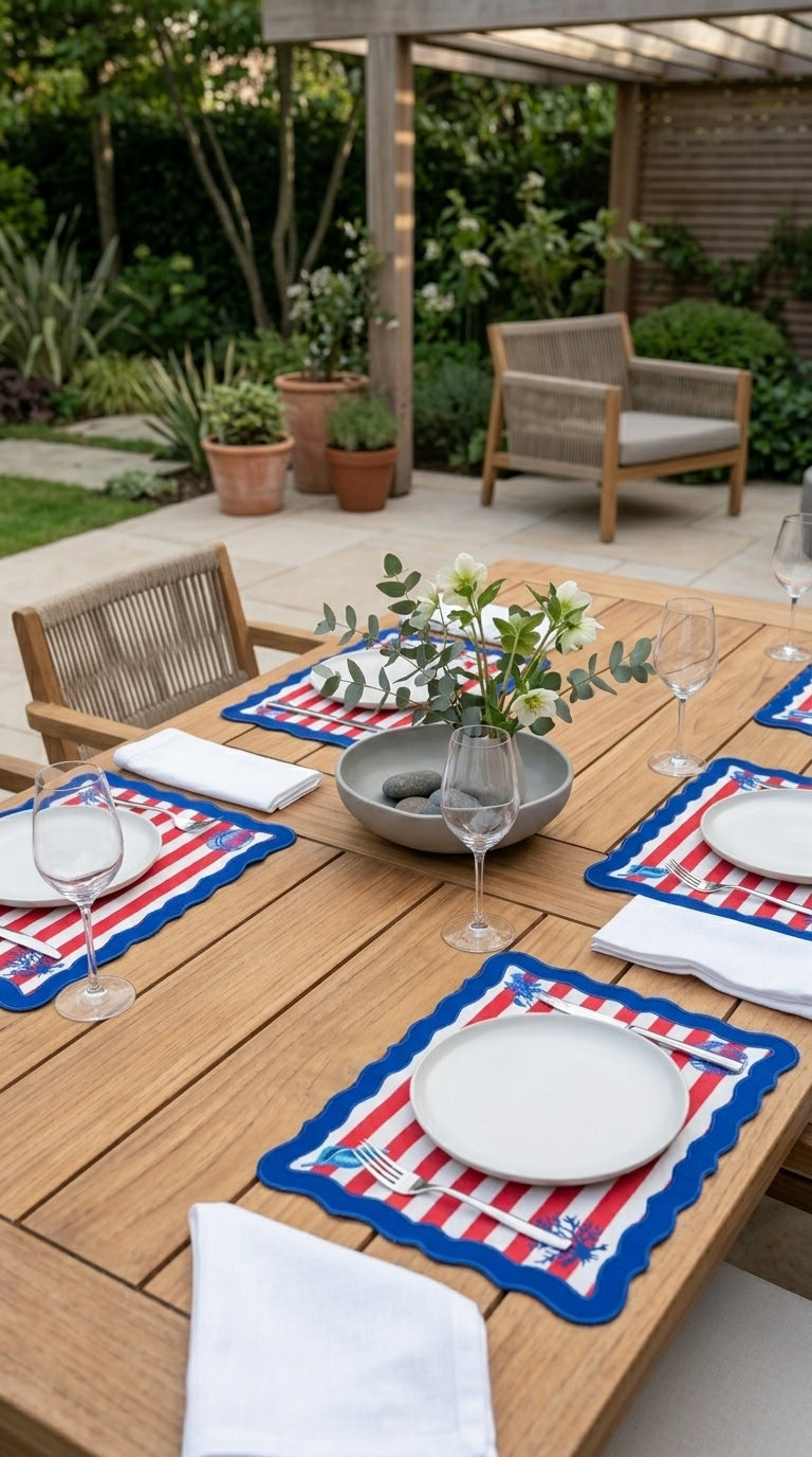 Riviera Azure Stripe Amerikan Servis