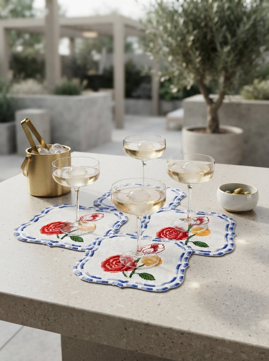 Riviera Embroidered Kokteyl Peçetesi