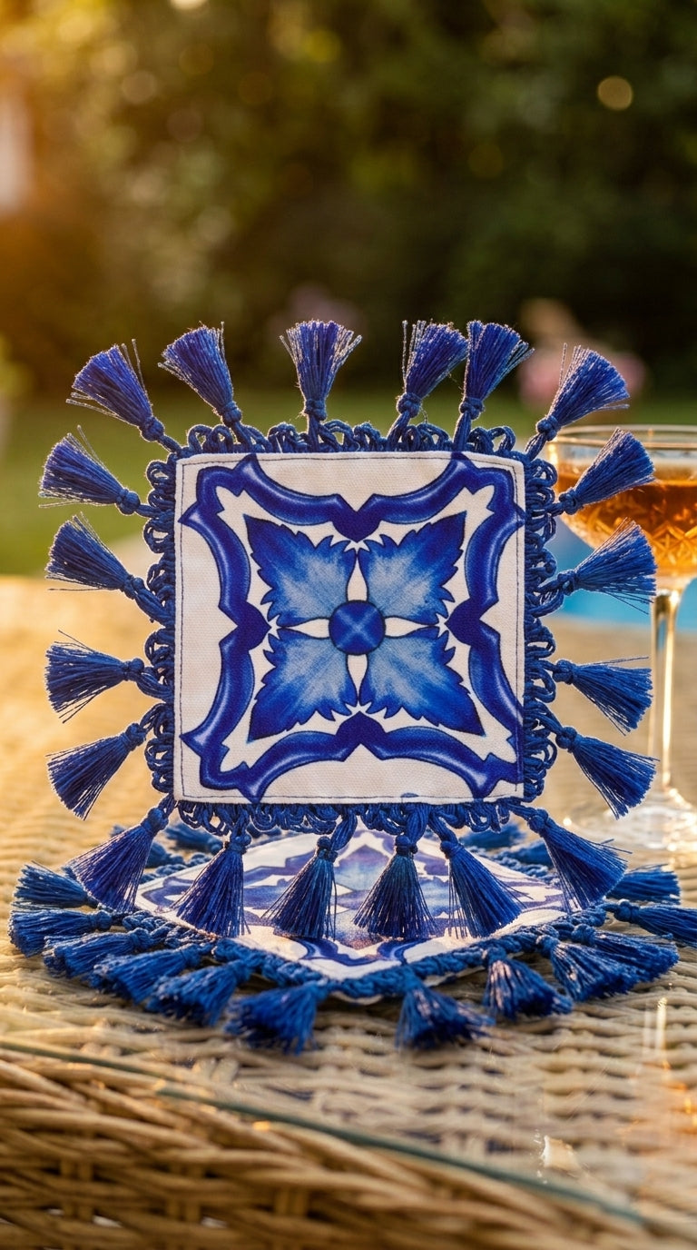 Marea Azure Cocktail Napkin