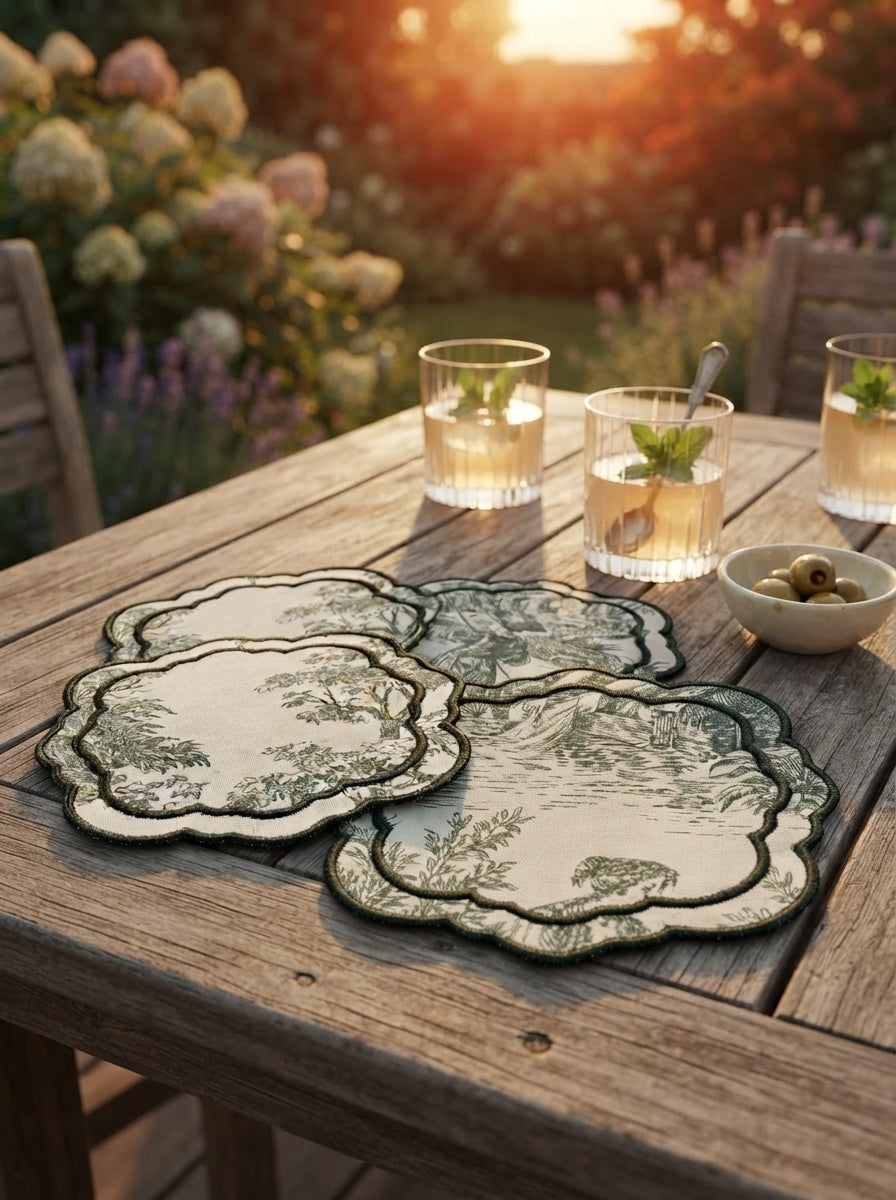 Toile Verde Kokteyl Peçetesi