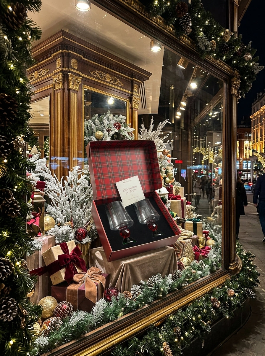 Christmas Classics – Ruby Emerald Lumi İkili Kristal Bardak Seti