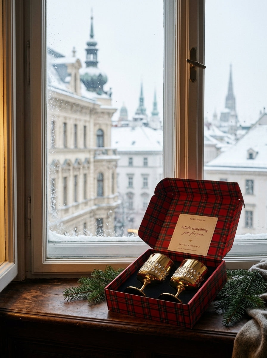 Christmas Classics – Eclat Nova Gold İkili Kristal Kadeh Seti