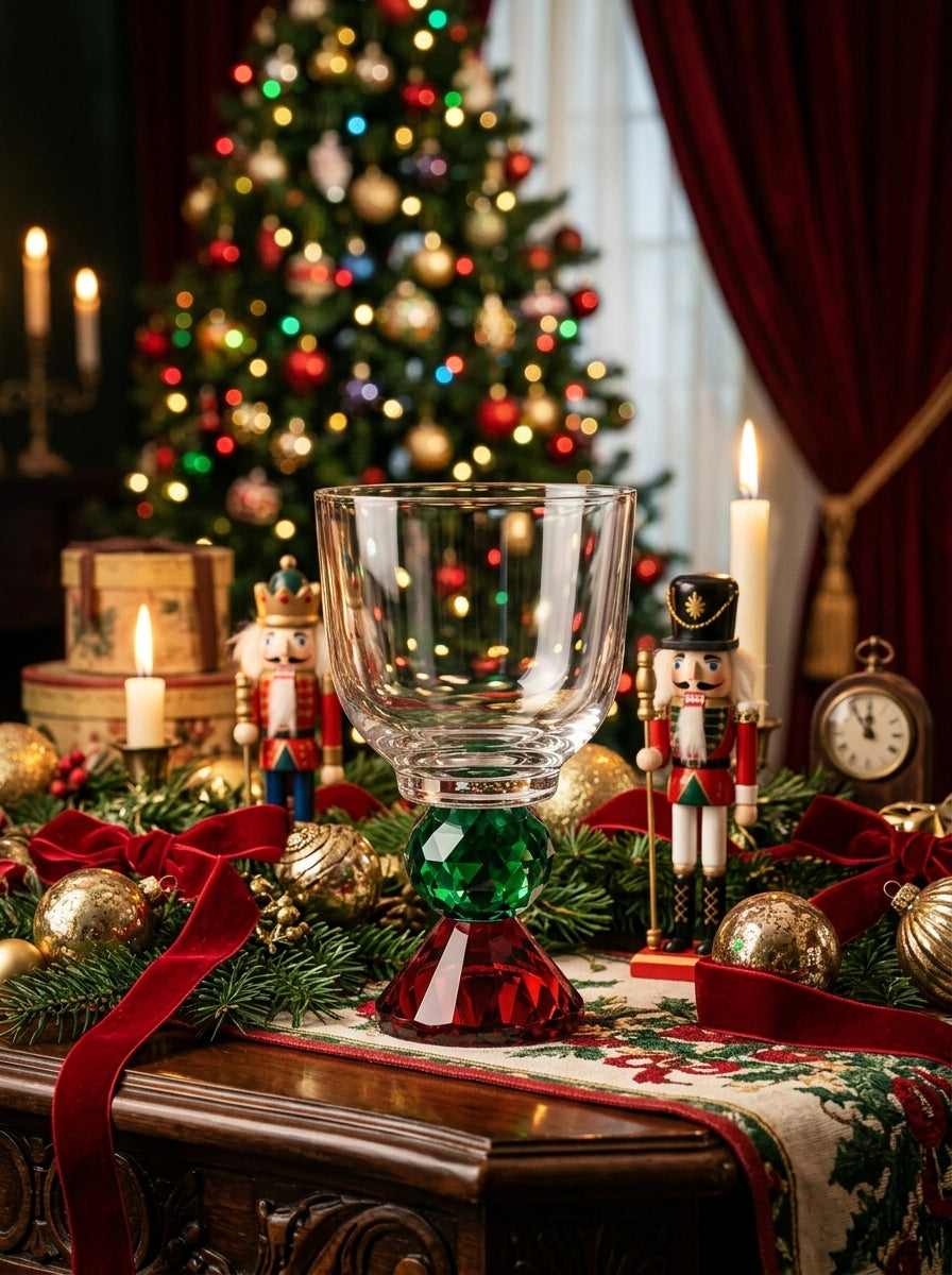 Emerald Ruby Lumi Coupe – New Year's Crystal Glass
