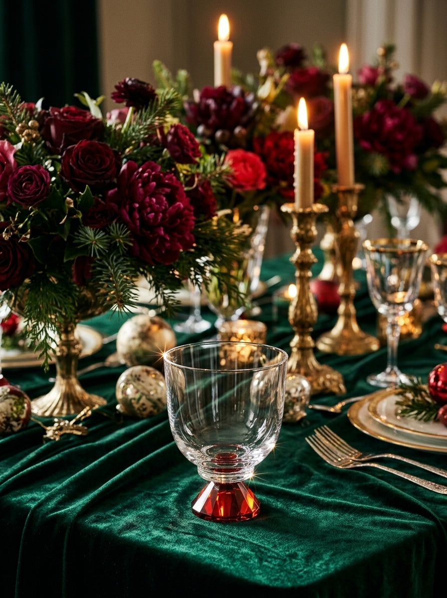 Ruby Lumi Step – New Year Crystal Glass