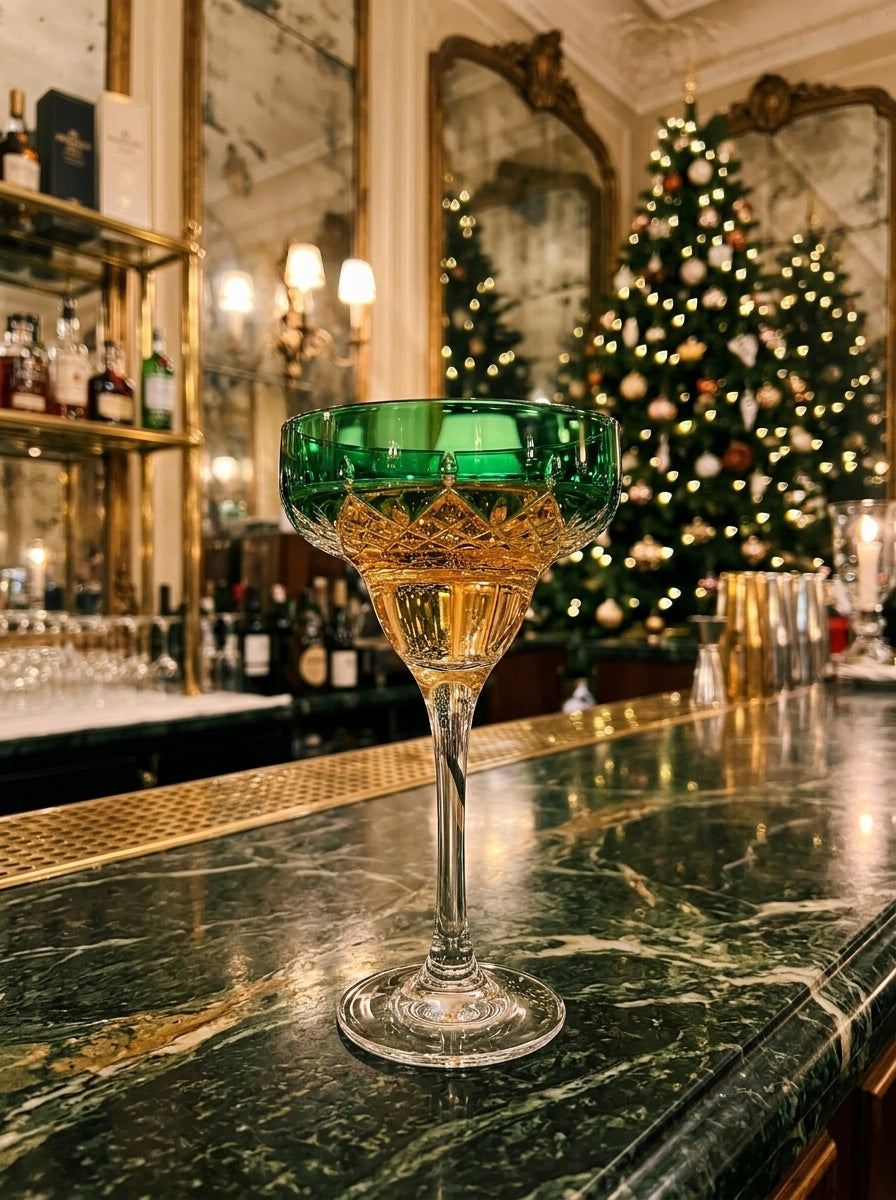 Celeste Emerald Cocktail Kadehi