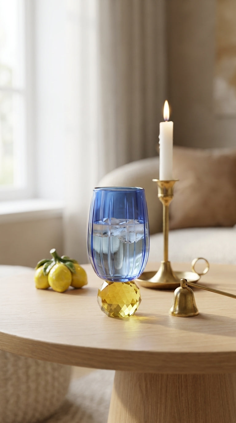 Lumi Kahve Yanı Su Bardağı - Azure Citrine