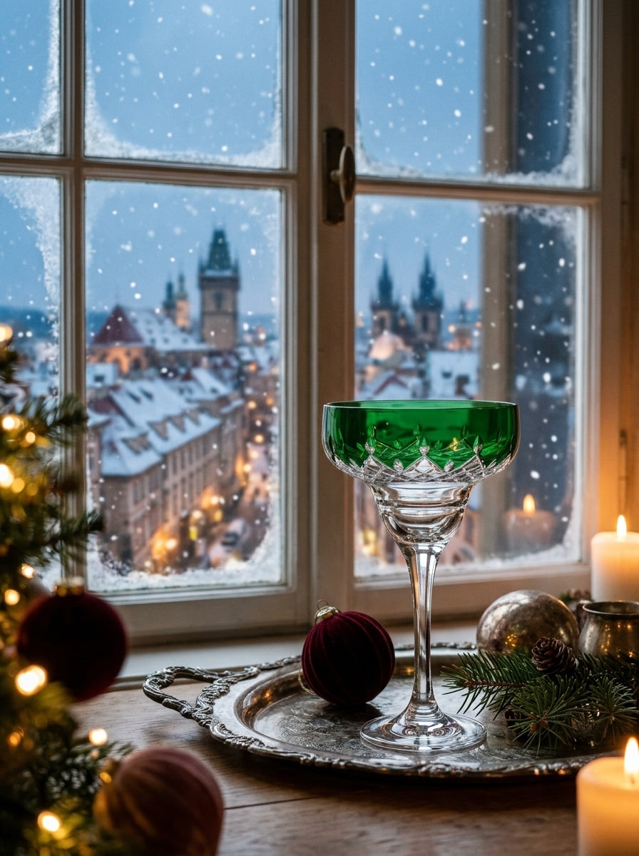 Celeste Emerald Cocktail Kadehi