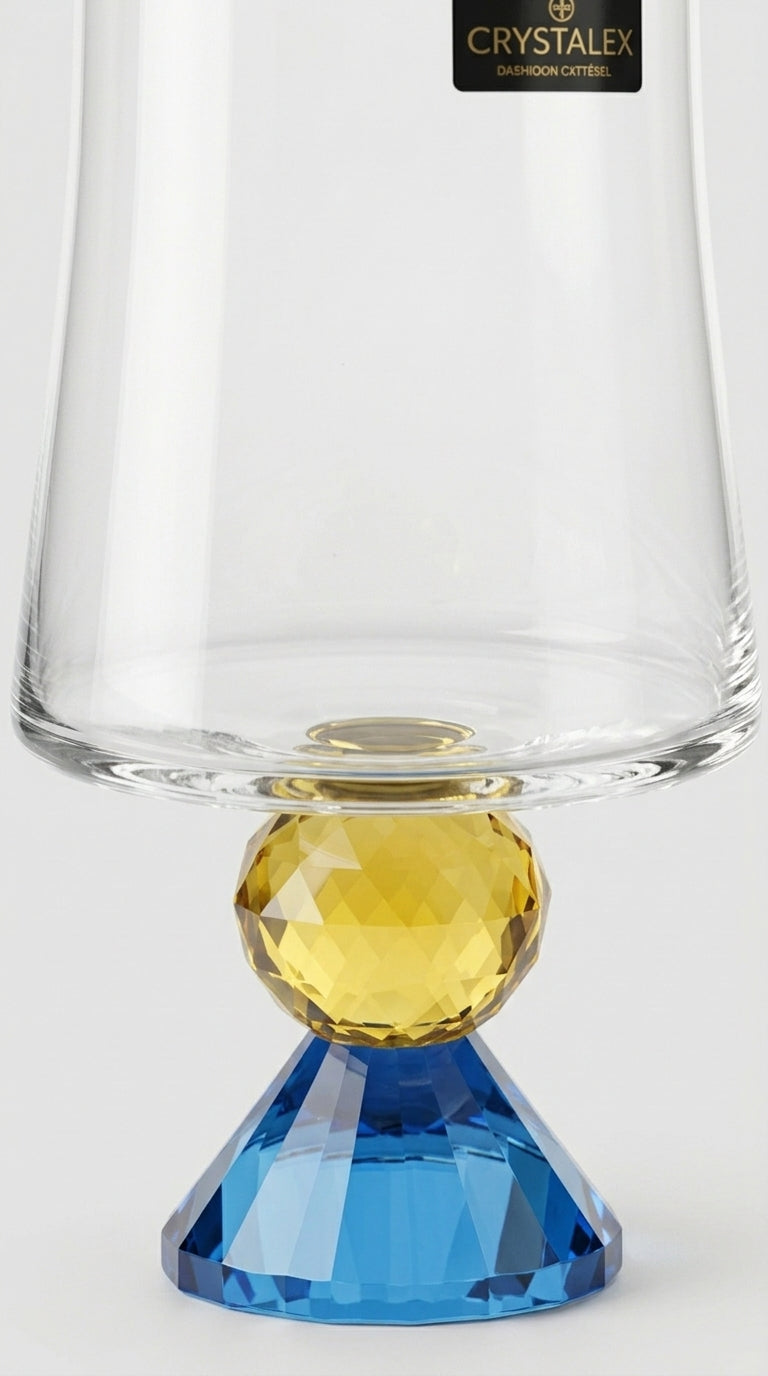 Lumi Kristal Bardak- Azure Gold
