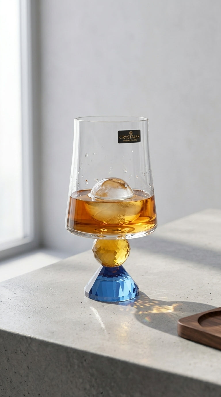 Lumi Kristal Bardak- Azure Gold