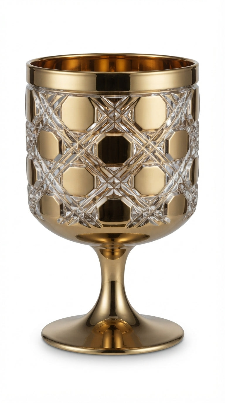 Eclat Halo Gold Kristal Kadeh 270 cc
