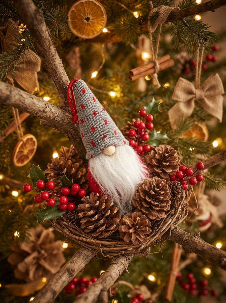 Nordic Heart Christmas Gnome Peluş Yılbaşı Ağaç Süsü
