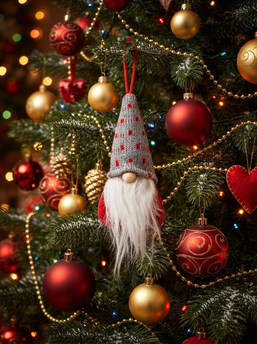 Nordic Heart Christmas Gnome Peluş Yılbaşı Ağaç Süsü