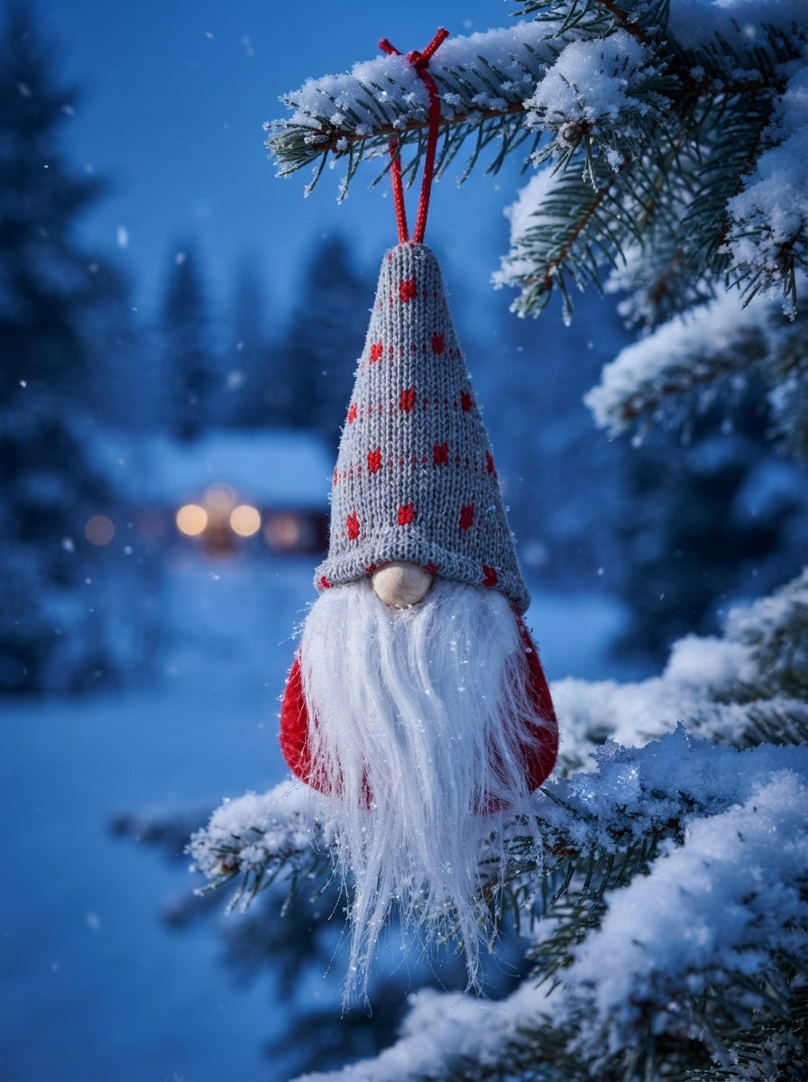 Nordic Heart Christmas Gnome Peluş Yılbaşı Ağaç Süsü
