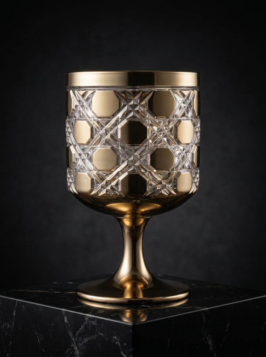 Eclat Halo Gold Kristal Kadeh 270 cc